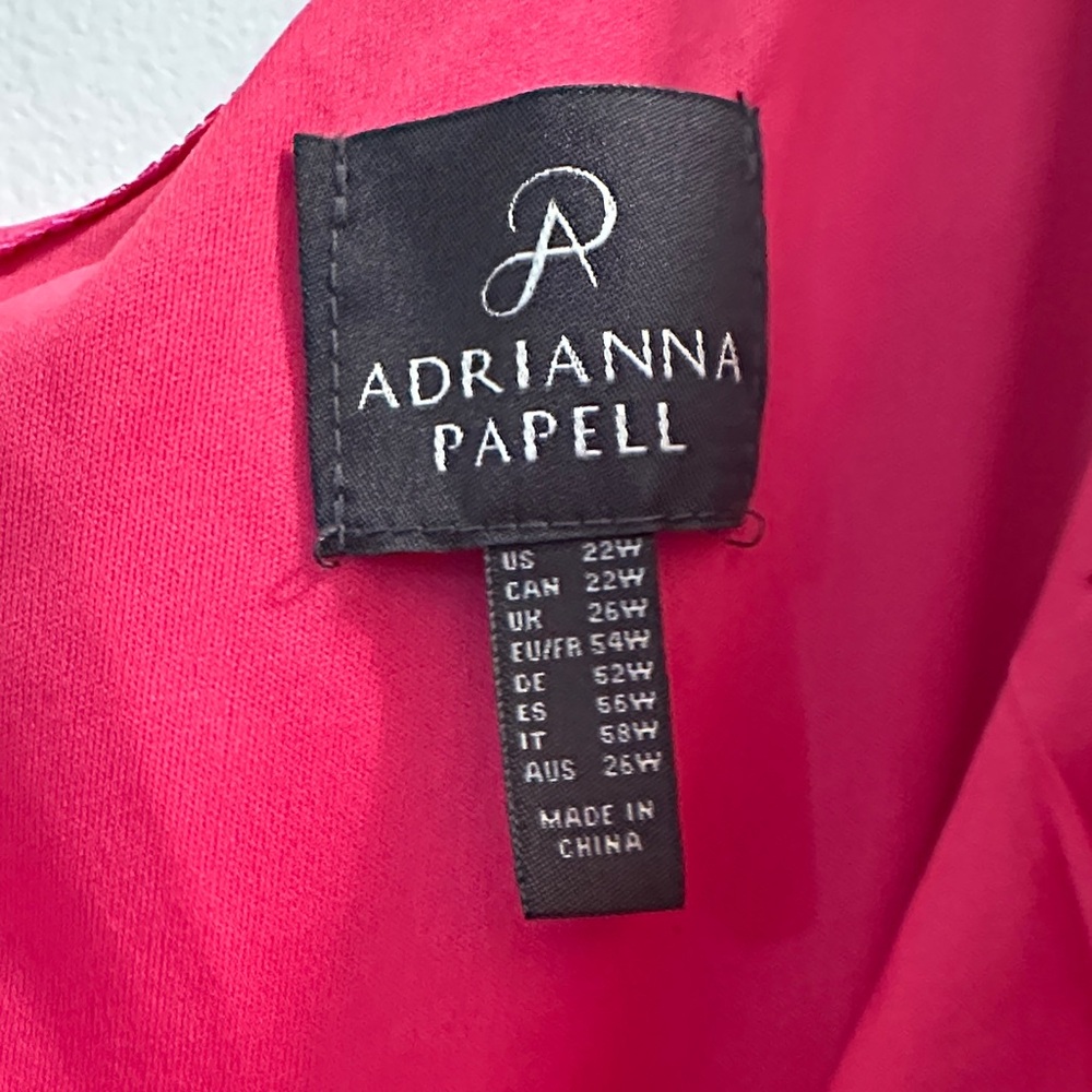 Adrianna Papell Pink One-Shoulder Jumpsuit - Picture 2 of 5